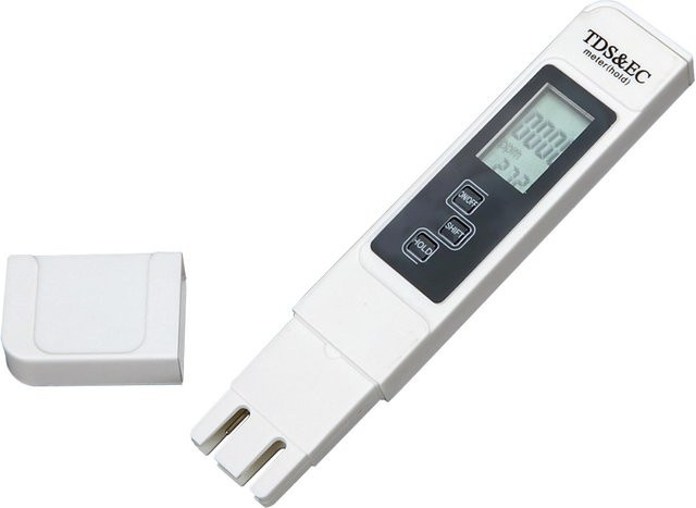 Igeteck Digitaler 3-in-1 Wasserqualitätstester für TDS, EC und Temperatur in Weiß - Bild 1