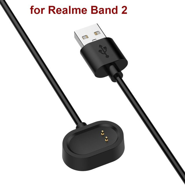 iHZCPRO Magnetisches Ladekabel für Realme Band 2 Smartwatch, RMW2010 Charging-Kabel mit Chip-Schutz, Schwarz - Bild 1