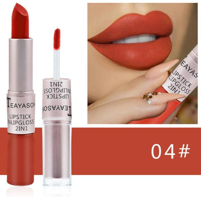 TEAYASON Lippenstift, 12 Farben, matt, weiß, Unisex - Bild 1