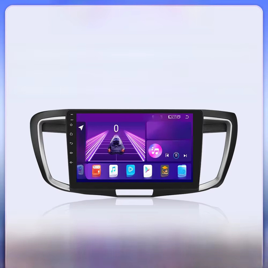 Hizpo 7862 Stereo Radio für Honda Accord mit Android Auto, GPS Navigation und Multimedia, Schwarz - Bild 1