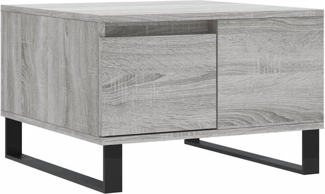 vidaXL Couchtisch modern in Grau Sonoma aus Holzwerkstoff, B/T/H: 55 x 55 x 36,5 cm - Bild 1
