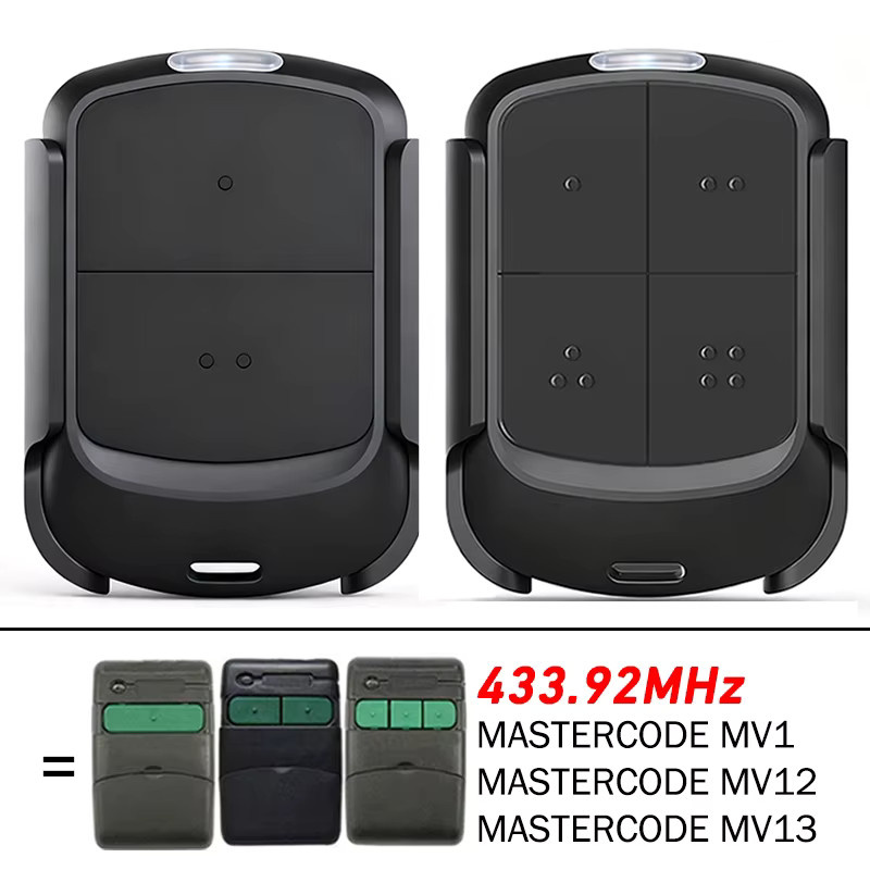 CLEMSA MASTERcode MV123 MV12 MV1 Garagentor-Fernbedienungs-Duplikator 433,92 MHz in Schwarz - Bild 1