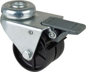 BS Apparatedoppelrolle B121.A90.051 in Schwarz und Silber aus Kunststoff - Bild 1