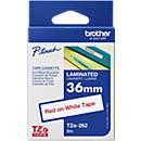 Brother Schriftbandkassette TZe-262 Laminiertes Band Rot auf Weiß 36 mm x 8 m - Bild 4