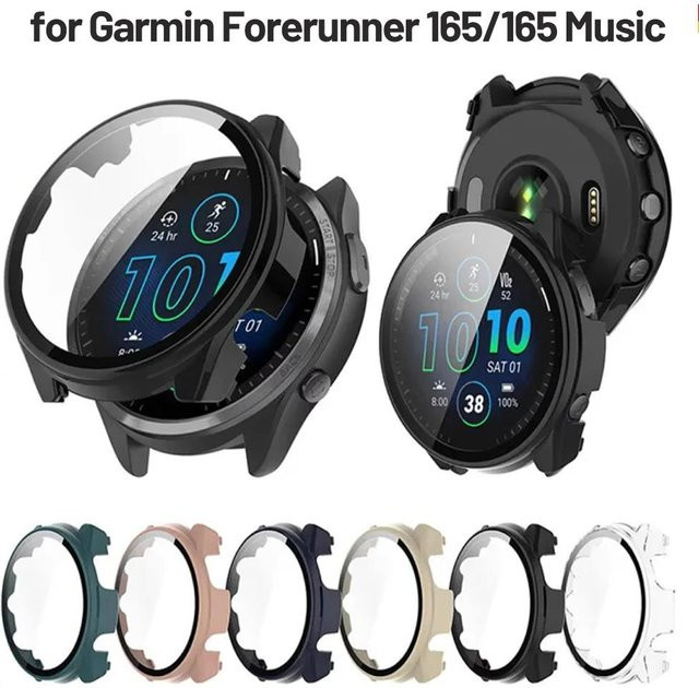 Garmin Hülle und Folie für Forerunner 165, Schwarz - Bild 1
