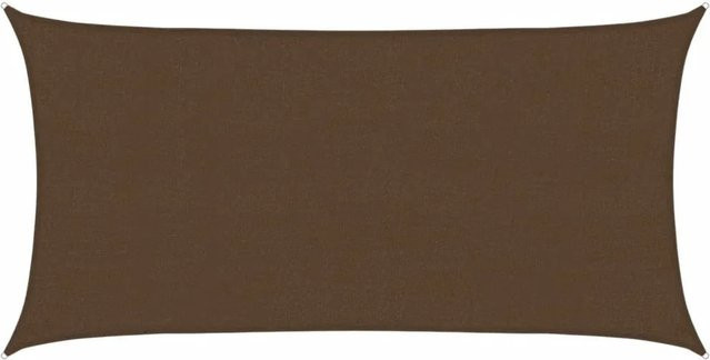 vidaXL Sonnensegel aus HDPE in Braun, Rechteckig, B x T: 5 x 2,5 m - Bild 1