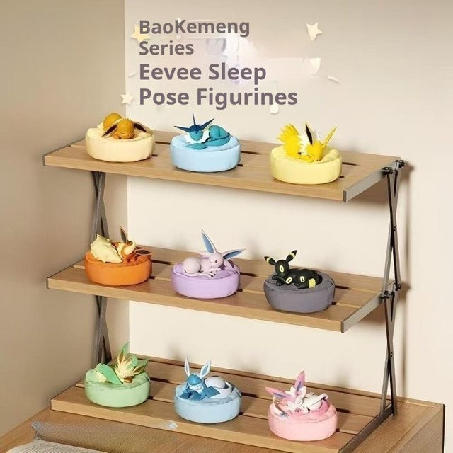 Bandai Pokémon Ibrahimovic-Familie Schlafposition Ornament Blindbox, Dreidimensionale Puppe, Desktop-Figur - Bild 1
