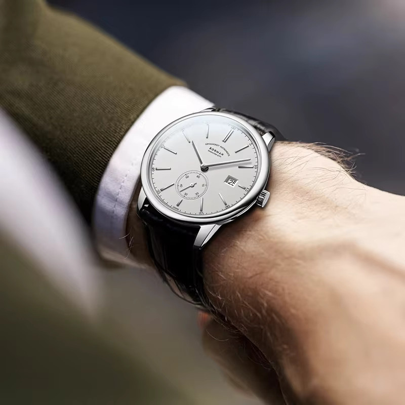 BORMAN Armbanduhr Automatik, 42 mm, Leder, Roségold, Herren - Bild 2