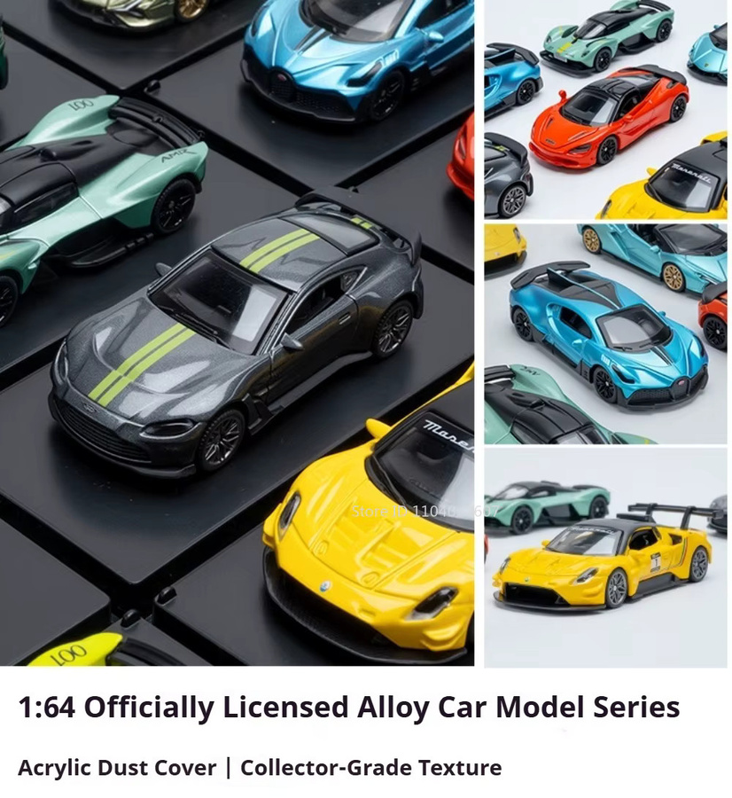 MAKEDA Divo Valkyrie Sian GT12 750S V12 Sportwagen, 1:64, Druckguss Legierung - Bild 2