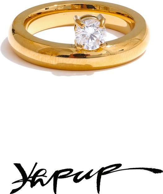 Yhpup Zirkonia-Ring, Edelstahl, Damen - Bild 1