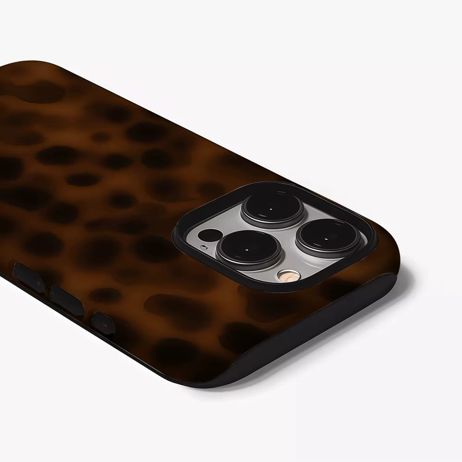 Must Magnetische Handyhülle mit Leopardenmuster in Braun für iPhone 17 16 15 14 Pro Max Plus - Bild 2