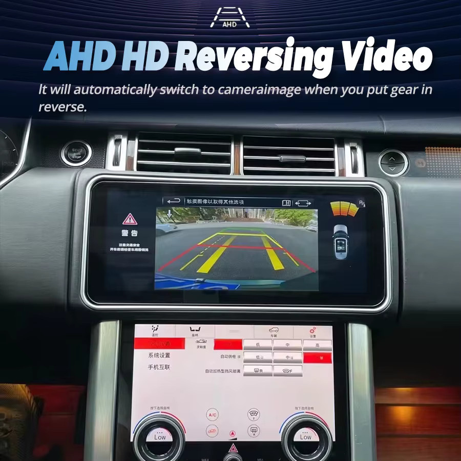 NAVIRIDER Android QLED Multimedia Autoradio mit GPS und CarPlay für Land Rover Range Rover Sport L494 und L405, 13,3 Zoll, Schwarz - Bild 5