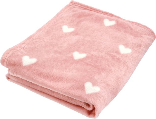 LIVARNO Kuscheldecke aus Polyester in Pink, B/H: 130 x 160 cm - Bild 1