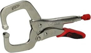 KS Tools Schweiß-Klammer-Gripzange mit Easy-Release aus Chrom-Molybdän-Stahl in Silber, Länge: 165 mm - Bild 1