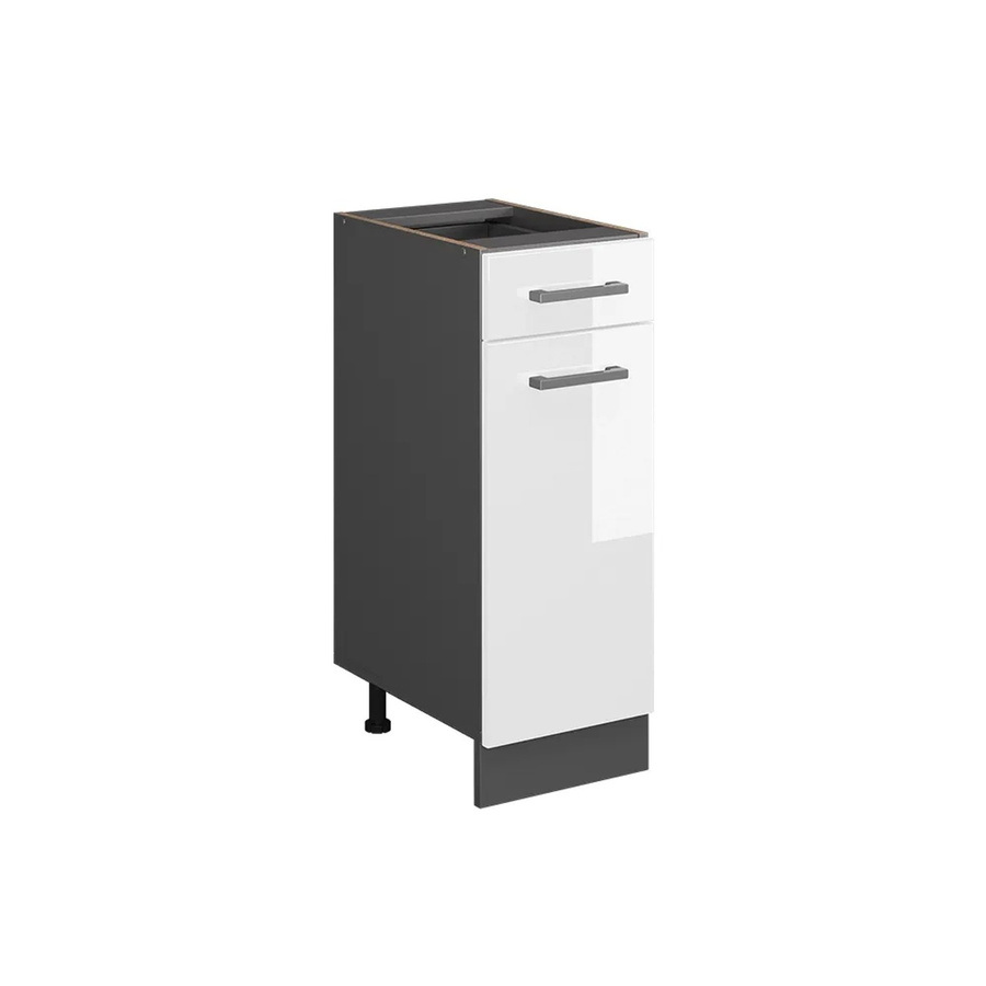 Vicco Küchenunterschrank R-Line Weiß Hochglanz Anthrazit Breite: 30 cm - Bild 2