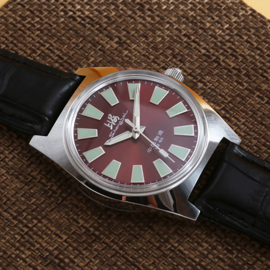 HEIMDALLR Armbanduhr, Handaufzug, 36 mm, Leder, Schwarz, Herren - Bild 2