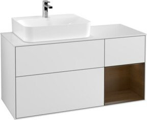 V&B Waschtischunterschrank Finion in Weiß lackiert, Breite: 120 cm, Tiefe: 50,1 cm, Höhe: 50,1 cm - Bild 1