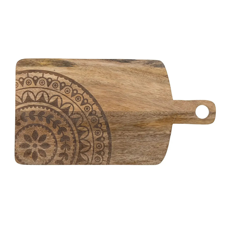 Bloomingville Servierplatte aus Mango Holz in Natur Vanilla mit einem Durchmesser von 43 cm - Bild 1