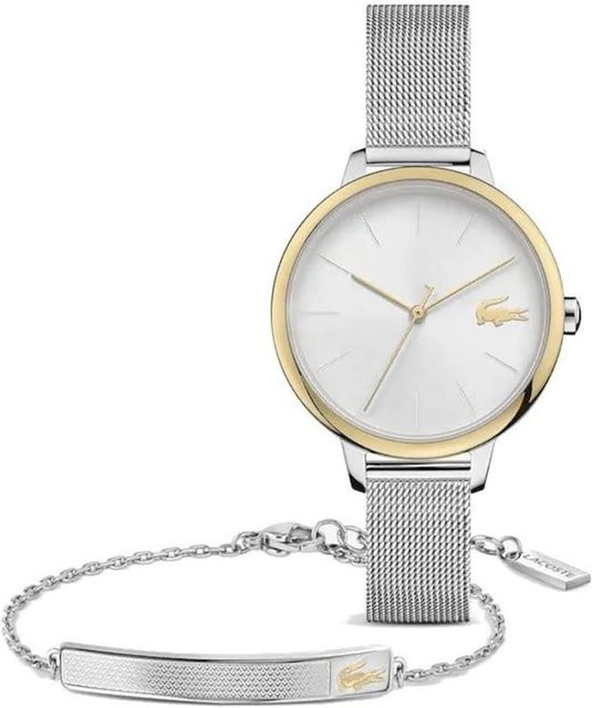 Lacoste Uhrarmband, Edelstahl, Bicolor, Milanaise, Damen - Bild 1
