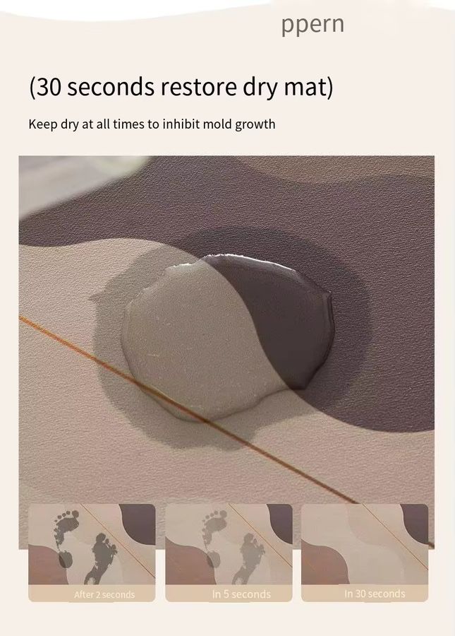 VIKAMA Haustiermatte in unregelmäßiger Form, rutschfest und wasserdicht, leicht zu reinigender Teppich für dein Zuhause - Bild 1