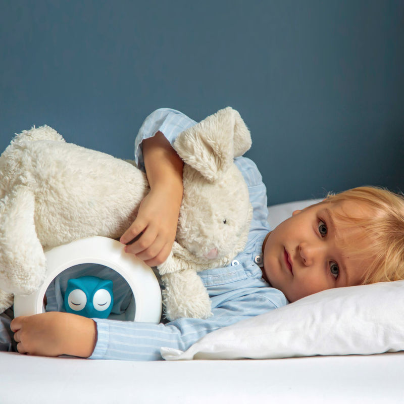 Zazu Nachtlicht Eule Lou Blau mit Bewegungssensor und Dimmfunktion aus Silikon für das Kinderzimmer - Bild 4