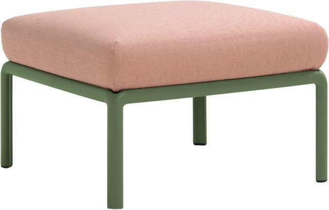 Nardi Komodo Pouf moderner Gartenhocker aus wetterfestem Kunststoff in Grün oder Pink - Bild 1
