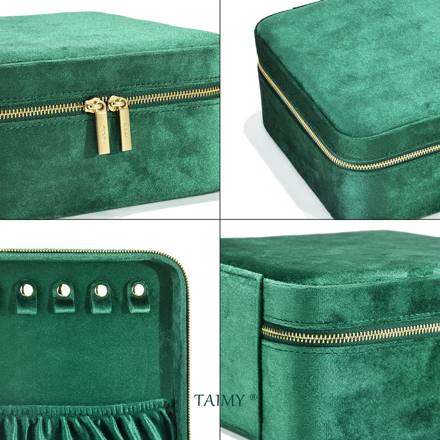 TAIMY Schmuckkoffer Samt, Wildleder, Unisex - Bild 2