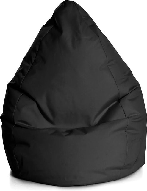Sitting Point Sitzsack Brava 120 in Schwarz mit abnehmbarem Bezug und EPS-Perlenfüllung - Bild 1