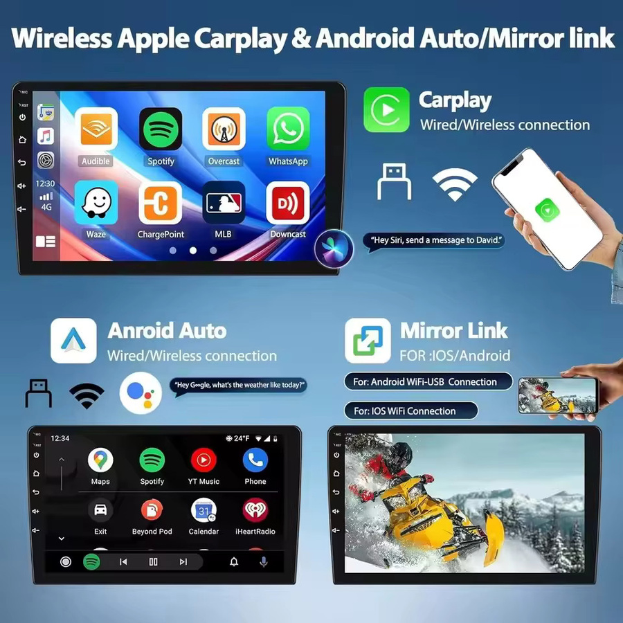 Junda Navi Android 16 Autoradio mit 360-Grad-Kamera, WIFI und 4G für Iveco Daily 2013-2021, Multimedia-Player mit Carplay, GPS und Stereo in Schwarz - Bild 4