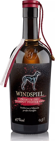 Windspiel Gin, Premium Dry Kampot Pfeffer, 0,5 l