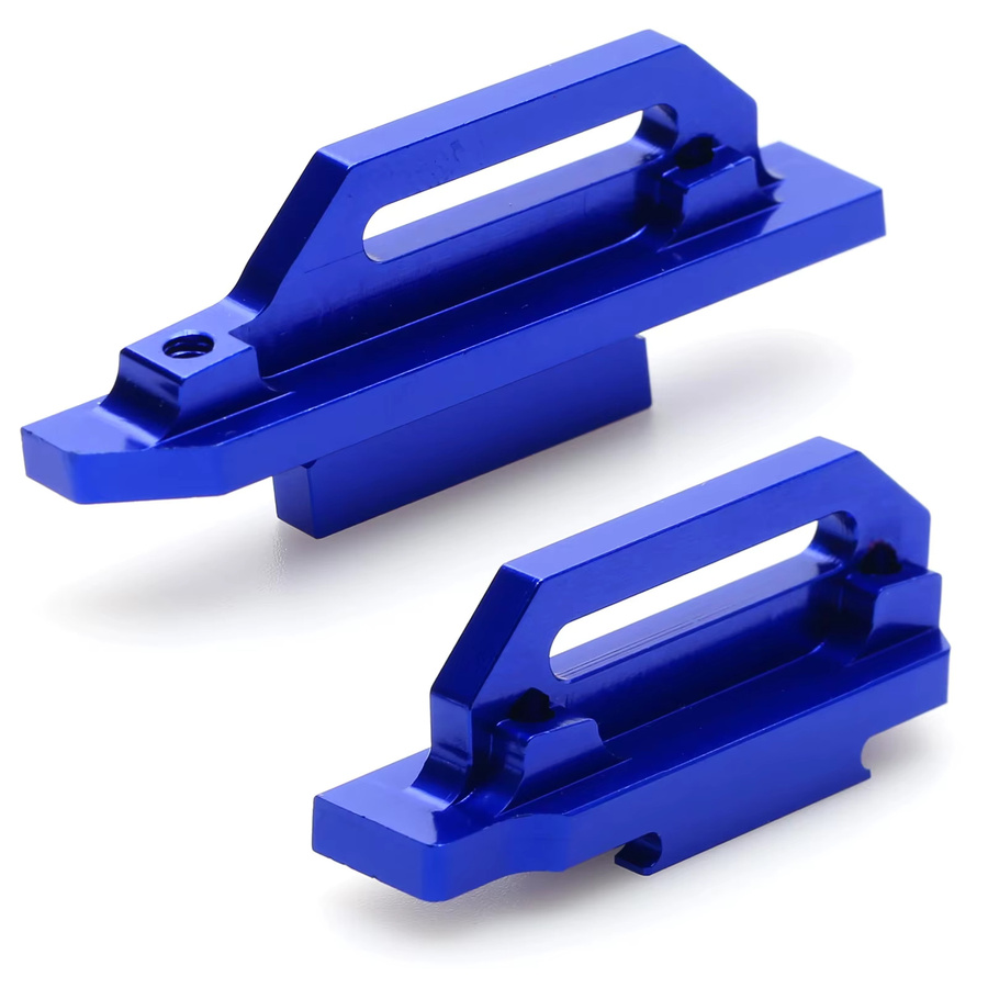 Traxxas Hoher Akku-Halter für Traxxas Slash 4x4 LCG, Zubehör, Blau, Metall - Bild 4