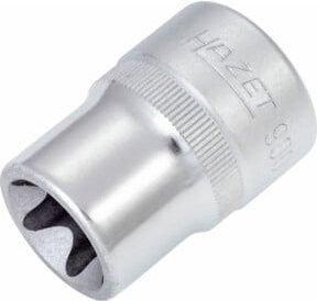 Hazet TX Steckschlüssel-Einsatz 900-E20 E20 Vierkant hohl 12,5 mm (1/2") in Silber - Bild 1
