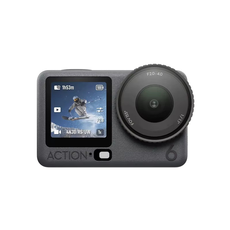 DJI Osmo Action 6 Action Camera mit 1/1,1-Zoll-Quadratsensor, variabler Blende f/2,0-f/4,0 und 50 GB integriertem Speicher, wasserdicht bis 20 m - Bild 3