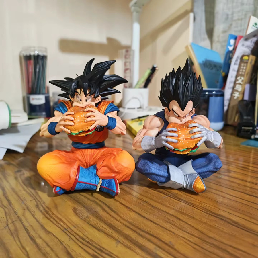Bandai Wukong Burger-Puppe + Begita-Statue, doppelköpfiges Schnitzmodell, Bunt / Mehrfarbig - Bild 2