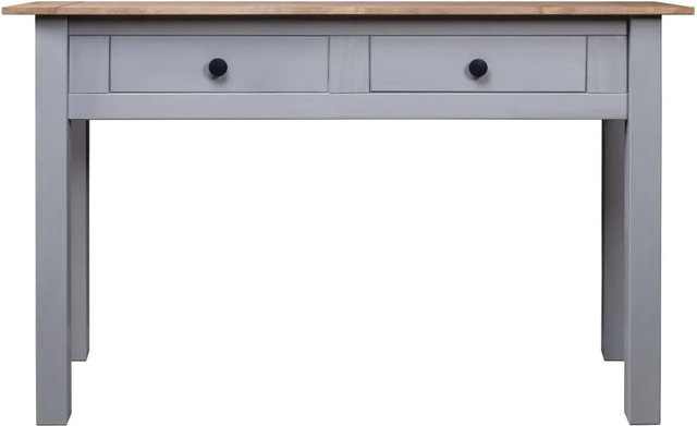vidaXL Konsolentisch Panama aus Kiefernholz in Grau, B/T/H: 110 x 40 x 72 cm - Bild 1