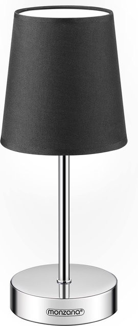 Tischlampe Lumière von MONZANA in Anthrazit, elegante Metalllampe für Schreibtisch oder Nachttisch, B/T/H: 32 x 13 x 13 cm - Bild 1
