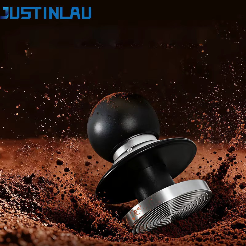 JUSTINLAU Kaffeestampfer 58 mm aus Edelstahl mit konstantem Druck und Federbelastung für Espresso - Bild 2