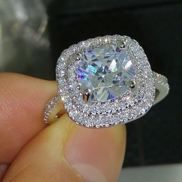 Ring 925 Silber, Zirkonia, Damen, Verlobungsring - Bild 1