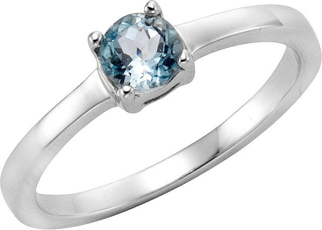 Zeeme Gemstones Ring 925 Silber, Blautopas, Damen - Bild 1