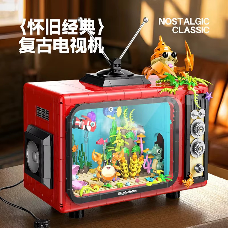 XMWL Elektrisches TV-Aquarium-Bausatz, mit Dynamischem Nebel & LED-Beleuchtung - Bild 2