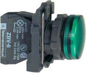 Schneider Electric Leuchtmelder XB5AVB3 in Grün mit LED 24V AC/DC - Bild 1
