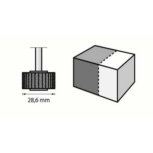 Dremel Schleiffächer für Metall und Holz, Braun, Durchmesser: 9,5 mm - Bild 2