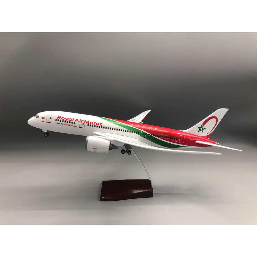 ZOCO 787 Flugzeugmodell Royal Air Maroc, Maßstab 1:130, mit Ständer und Rädern, für Erwachsene - Bild 2