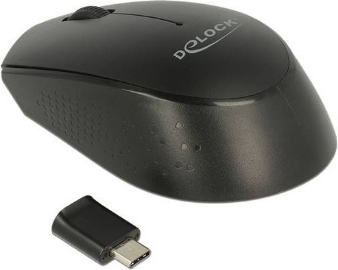 Delock 12526 Optische USB-Maus in Schwarz mit 1000 dpi und 2 Tasten - Bild 1