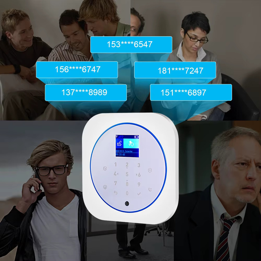 KERUI Wireless Home Alarm System GSM WiFi Sicherheitsalarmsystem mit Bewegungssensor in Weiß, kompatibel mit Alexa und Google Home für dein Zuhause und deine Wohnung - Bild 2