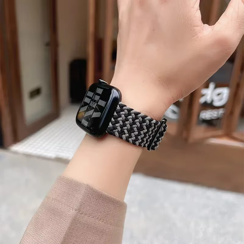 NEY Uhrenarmband Textil, geflochten, Schwarz, Unisex - Bild 1