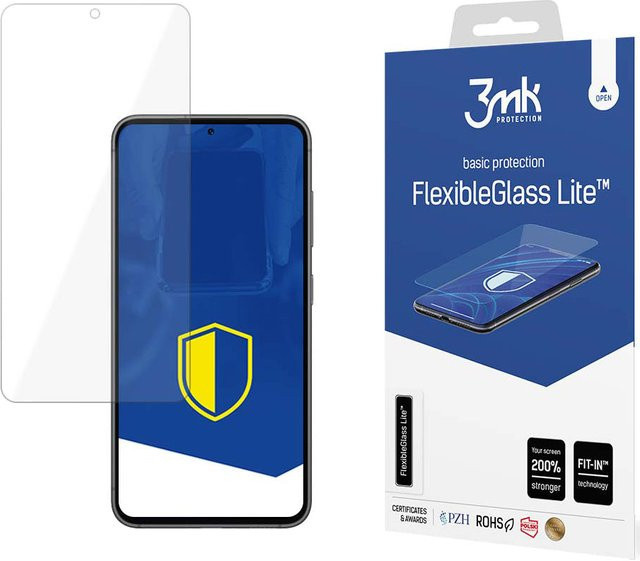 3MK FlexibleGlass Lite Hybrid Schutzfolie für Samsung Galaxy S23 S911, transparent, 6H - Bild 1