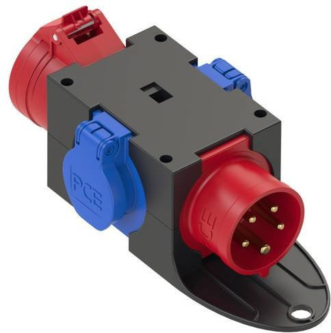 PCE CEE Stromverteiler 9430402 mit 3 Phasen, 400 V und 16 A in Mehrfarbig - Bild 1