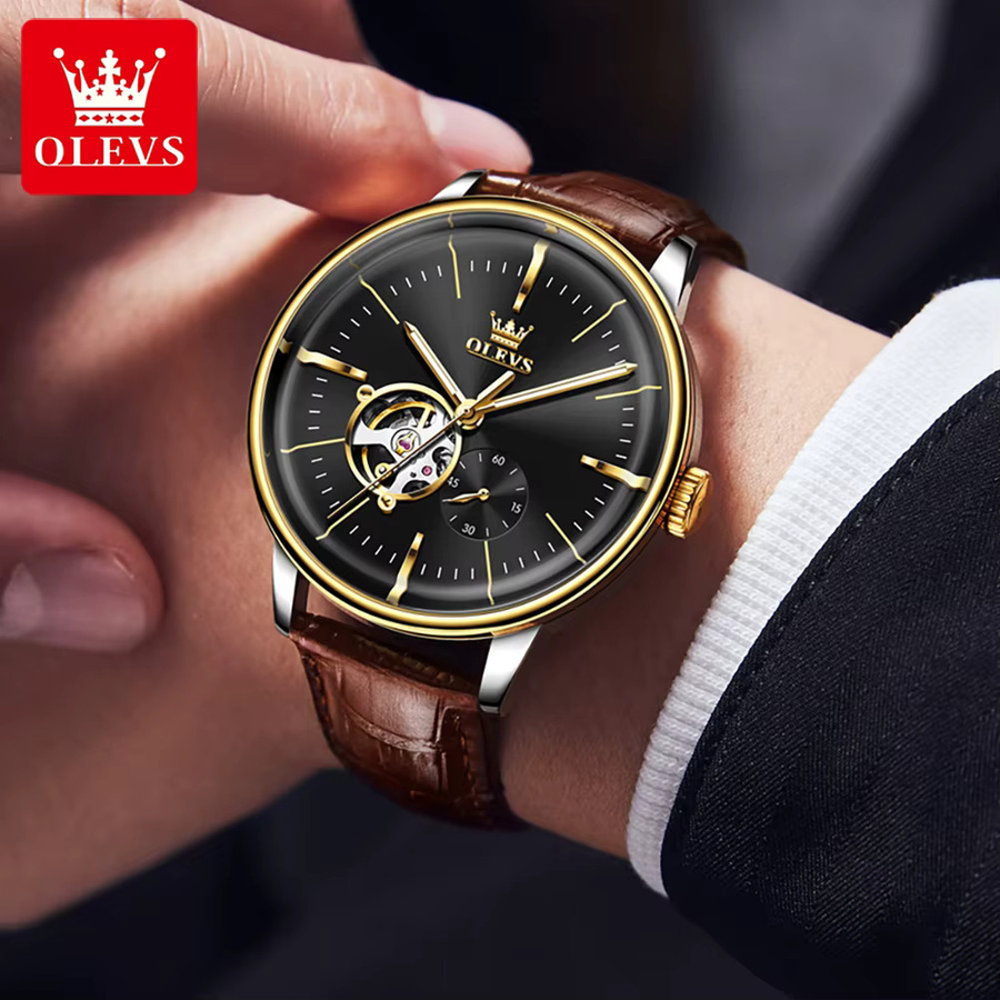 OLEVS Armbanduhr Automatik, Edelstahl, Silber, Herren - Bild 4
