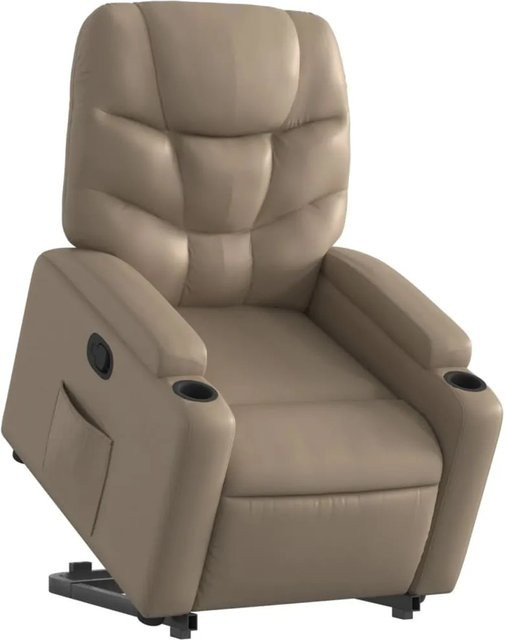 vidaXL Relaxsessel mit elektrischer Aufstehhilfe in Cappuccino-Braun aus Kunstleder Modell 13 - Bild 1